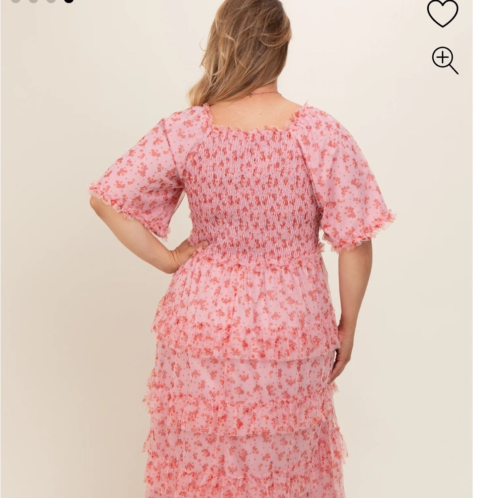 PinkBlush pink floral tulle dress - Picture 5 of 5